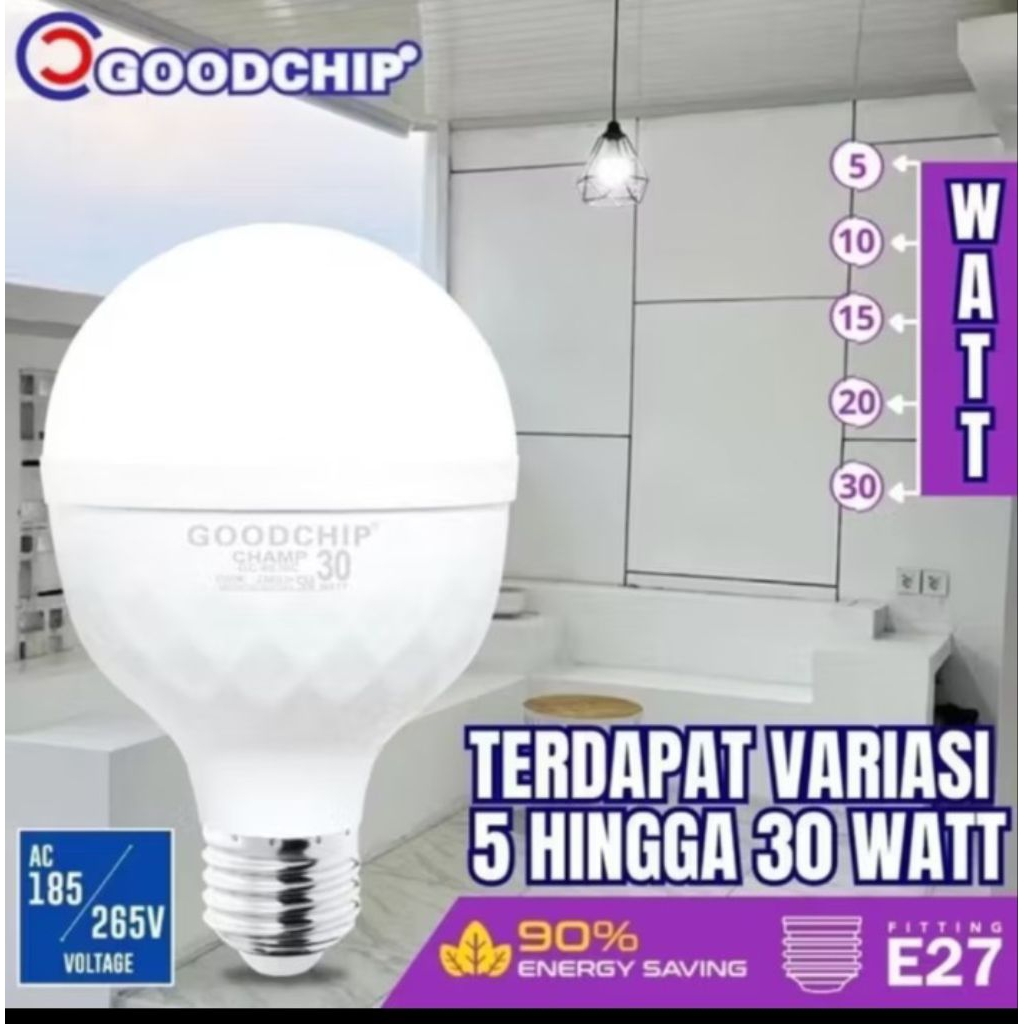 Jual Hemat Energi - GOODCHIP BOHLAM CHAMP SERIES 50 Watt Lampu Bolam ...