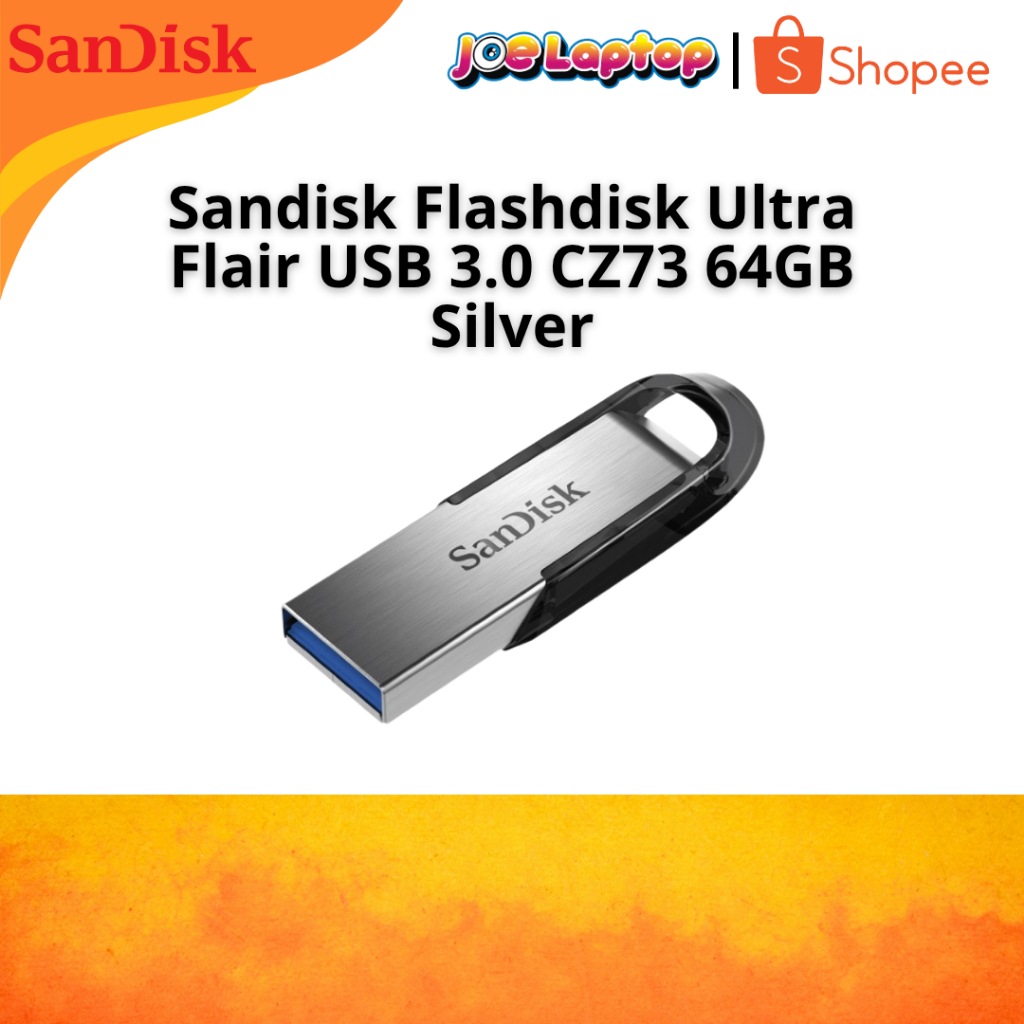 Jual Sandisk Flashdisk Ultra Flair USB 3.0 CZ73 Silver | Shopee Indonesia