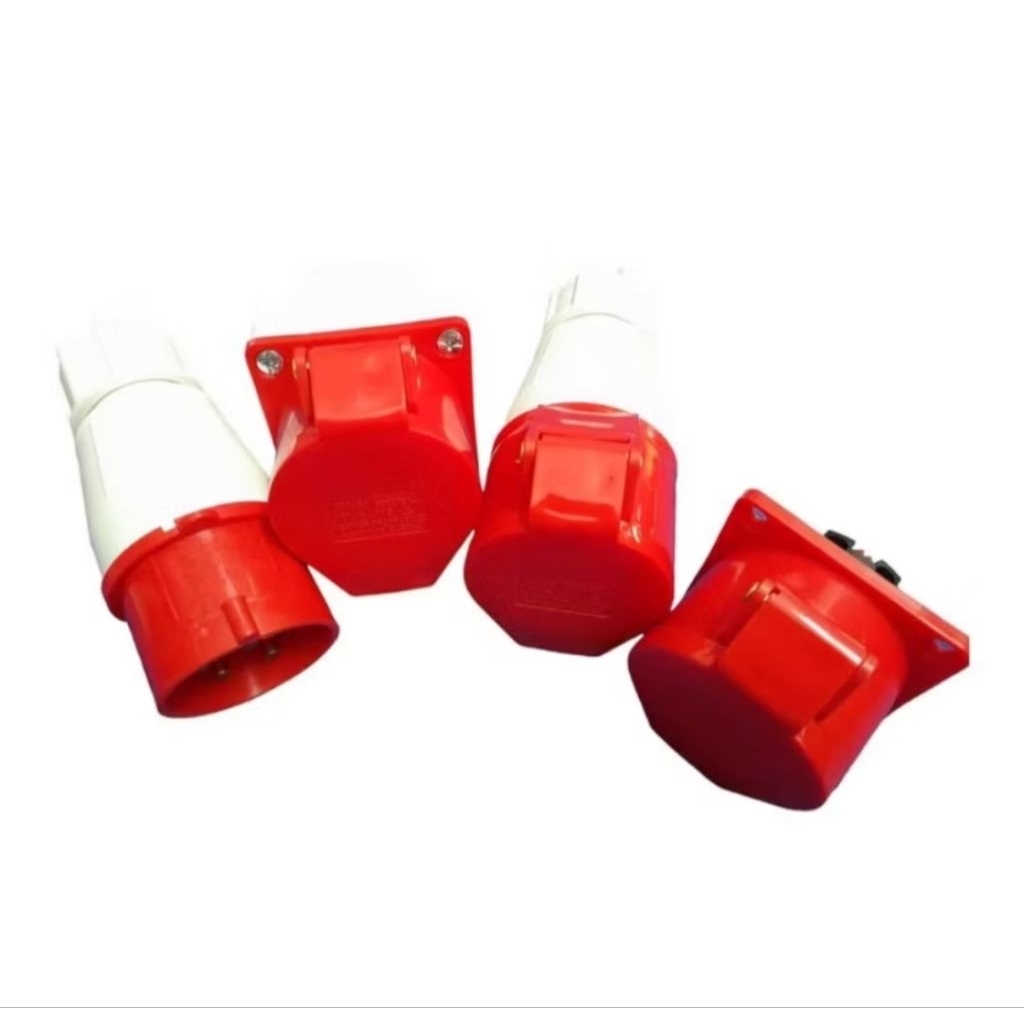 Jual plug socket satuset 32 amper 3 phase 4 pin (cewek/cowok) | Shopee ...