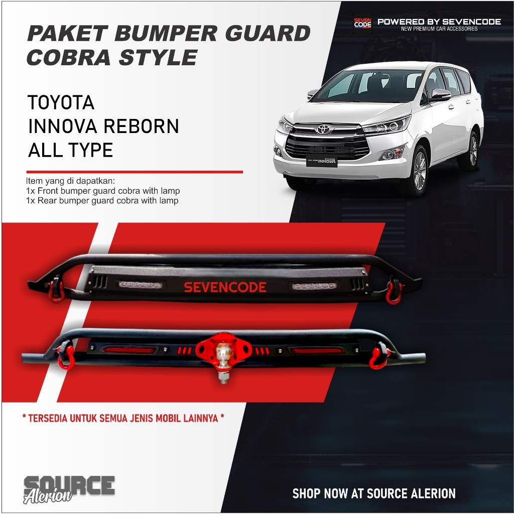Jual PAKET BUMPER GUARD COBRA FRONT BUMPER AND REAR BUMPER SEVENCODE ...