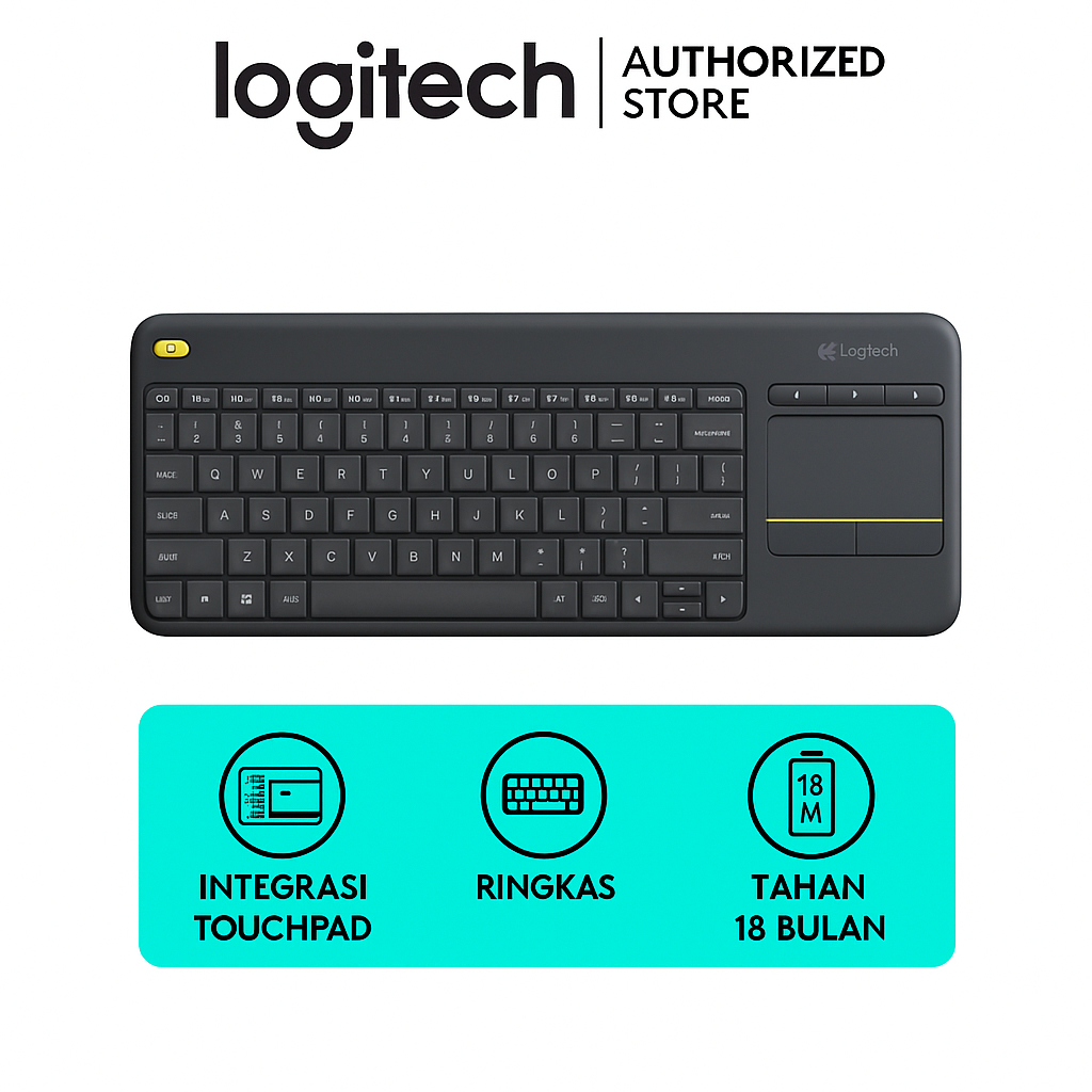 Jual Logitech K400 Plus Keyboard Wireless dengan Touchpad untuk PC ...
