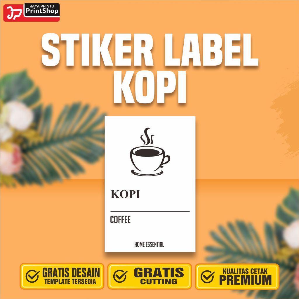 Jual Stiker Label Makanan Kering Kopi Ready Tahan Air_STICKER | Shopee ...