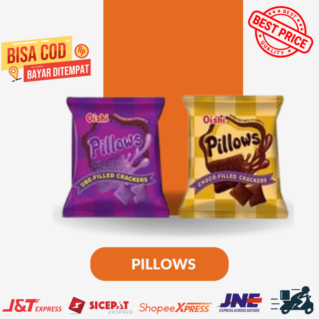 Jual oishi pillow snack kemasan ecer 1500 | renceng isi 10 bks | Shopee ...