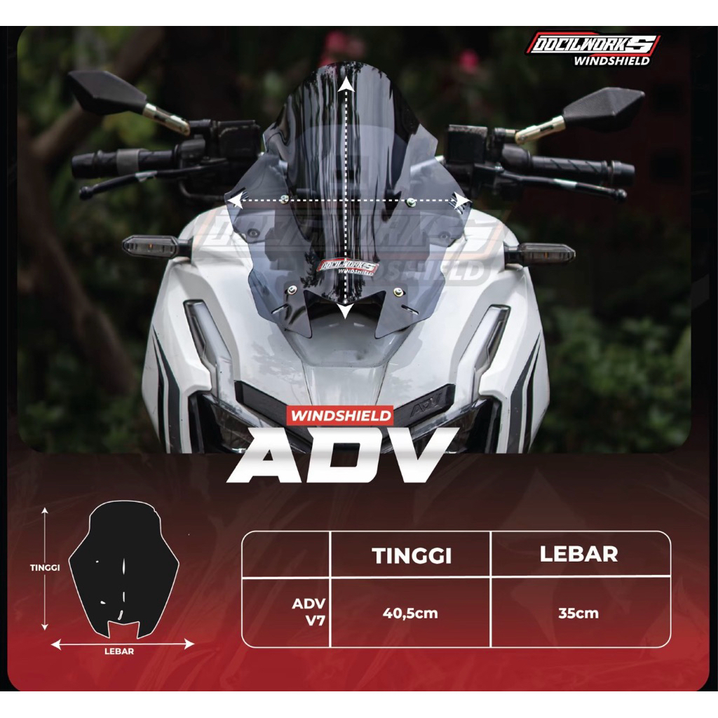 Jual Windshield Honda Adv Visor | Shopee Indonesia