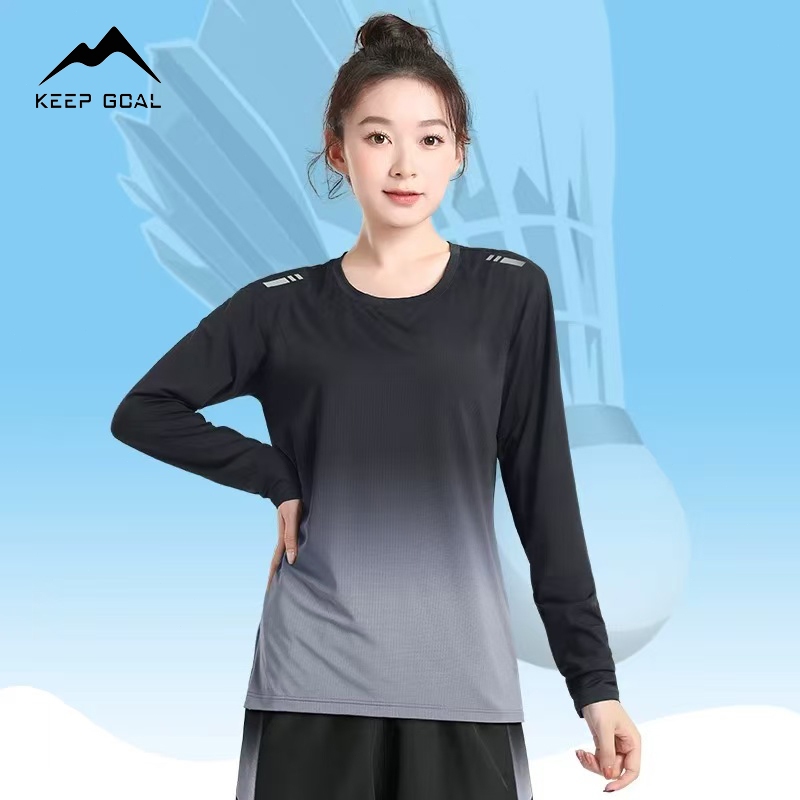 KEEP GOAL baju olahraga wanita panjang joging sport premium