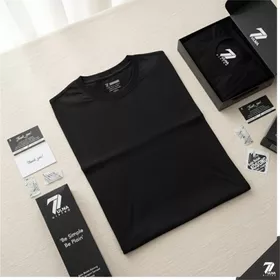 Kaos Polos Pria Wanita Lengan Pendek Premium Cotton Bamboo 30s Unisex Zulna Distro