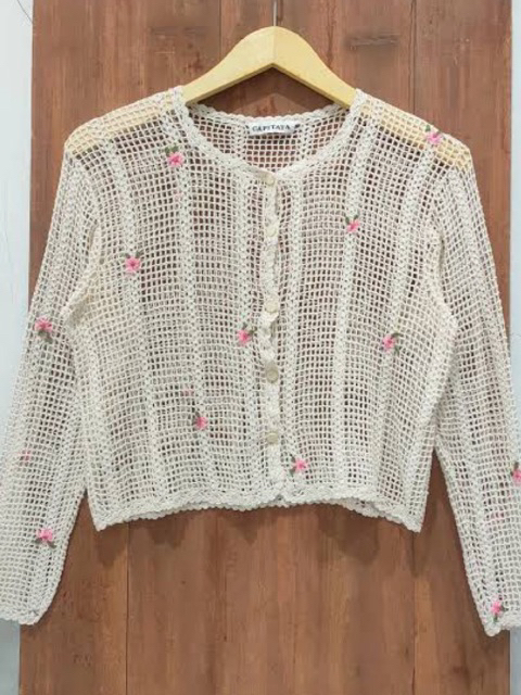 Jual BAJU RAJUT JARING 55K-100K | Shopee Indonesia