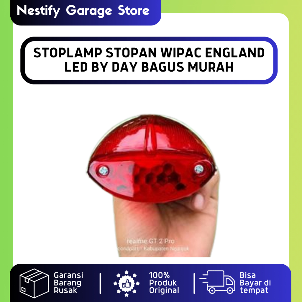 Jual STOPLAMP STOPAN LAMPU BELAKANG MODEL WIPAC ENGLAND LED BY DAY GOOD ...