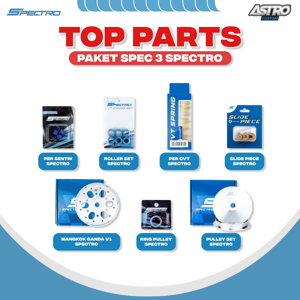 Jual Spectro Paket Upgrade CVT Spec 3 Vario 125 150 PCX 160 STYLO 160 ...