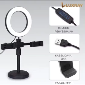 Ring Light 16 Cm Tripod Mini Holder 2 Hp Live Selfie