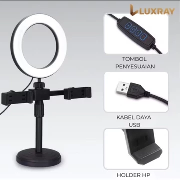 Ring Light 16 Cm Tripod Mini Holder 2 Hp Live Selfie