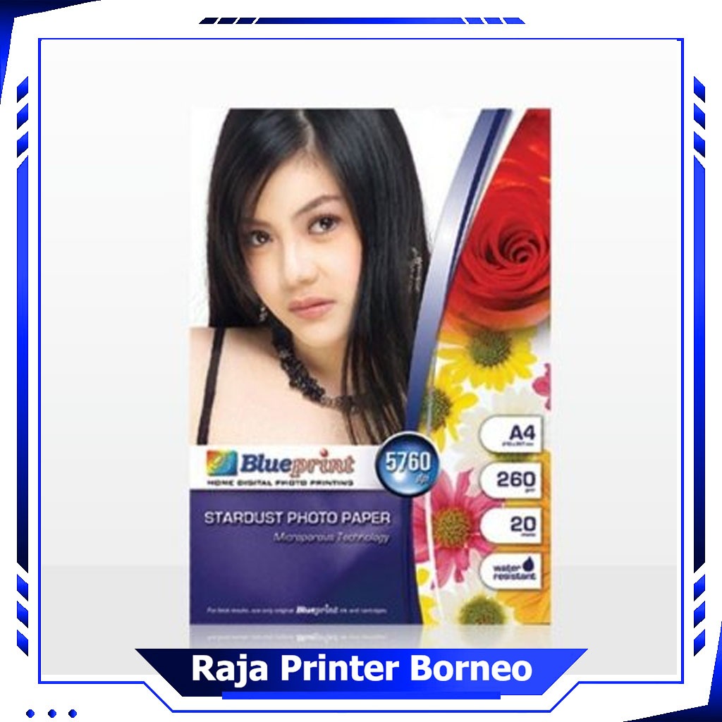 Jual Kertas Foto Stardust Paper Blueprint 260 Gram Kertas Foto A4 20 ...