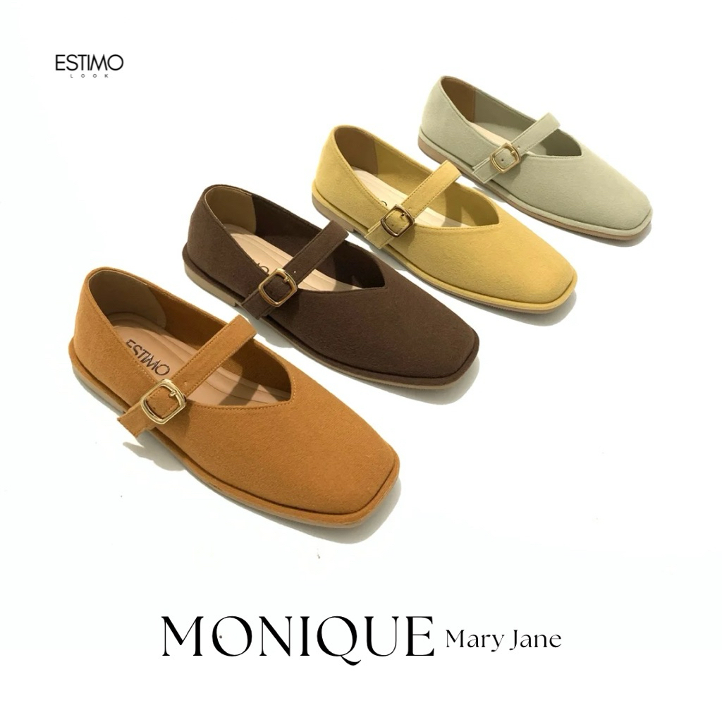 Jual Estimo - MONIQUE Flatshoes wanita Mary Jane ballerina | Shopee ...
