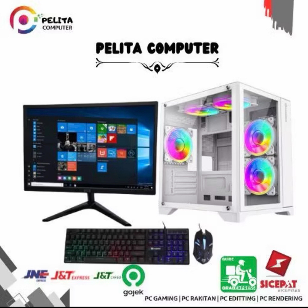 PC INTEL I7 4790 DDR3 16GB LED 24IN VGA 4gb