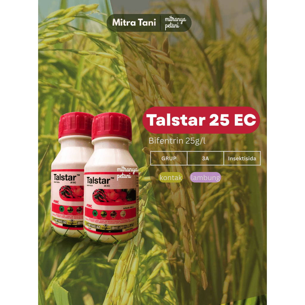 Talstar 25 EC 250 ml - Insektisida Pembasmi Hama Tanaman Perkebunan, Kutu-Kutuan, dan Pembasmi Rayap