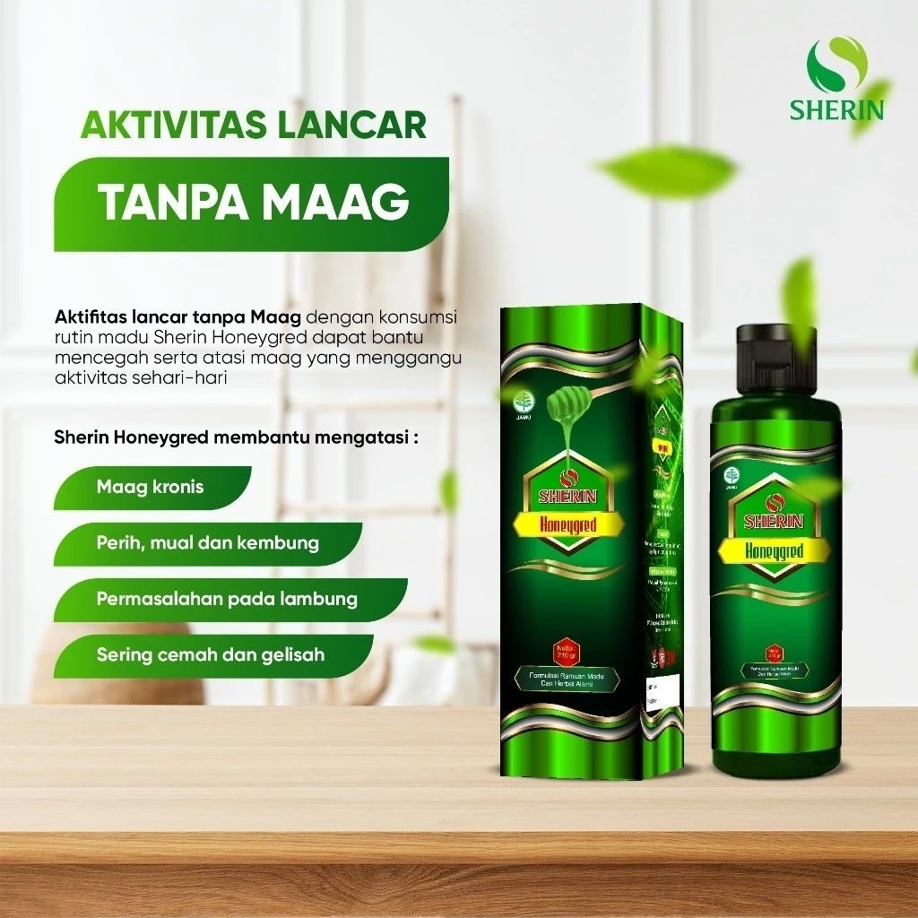Madu Hijau Mecca Herbal Asam Lambung 210 Gram - Meredakan Asam Lambung, Mengatasi Maag, Membantu Pencernaan