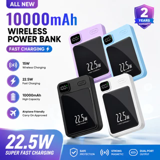 HZSUM LENTIVEN Powerbank Wireless 10000mah Mini Charger Magnetic Magsafe 20W Fast Charging Type C For Iphone Android WE51