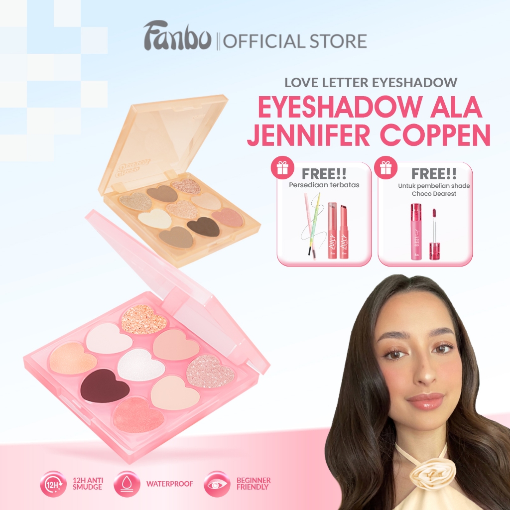 Jual [EYESHADOW JENNIFER COPPEN] Fanbo Love Letter Eyeshadow Palette ...