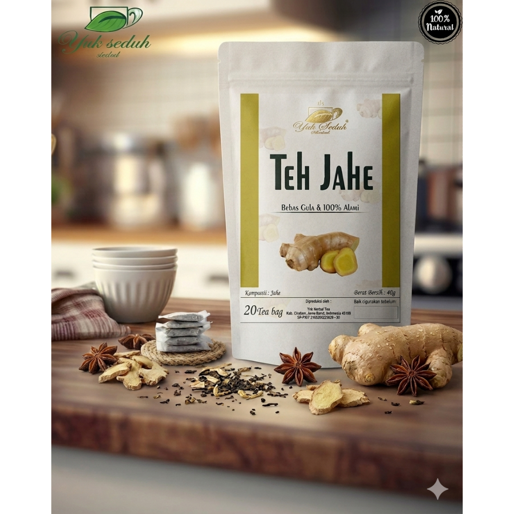Jual TEH JAHE / GINGER ROOT TEA 100% organik (20 tea bag) | Shopee ...