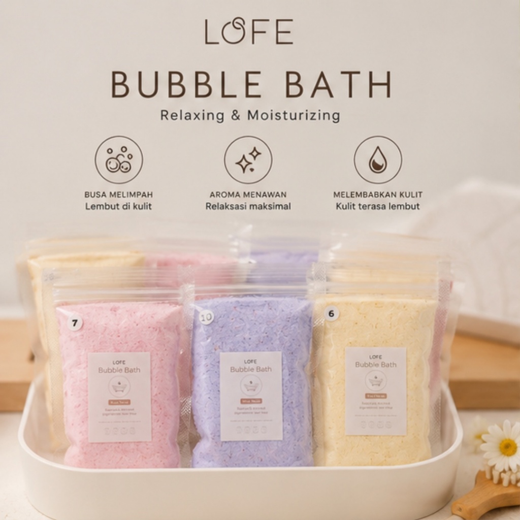 Jual LOFE Bubble Bath POWDER | Extract Bubble BathLebih Berbusa/Mandi ...