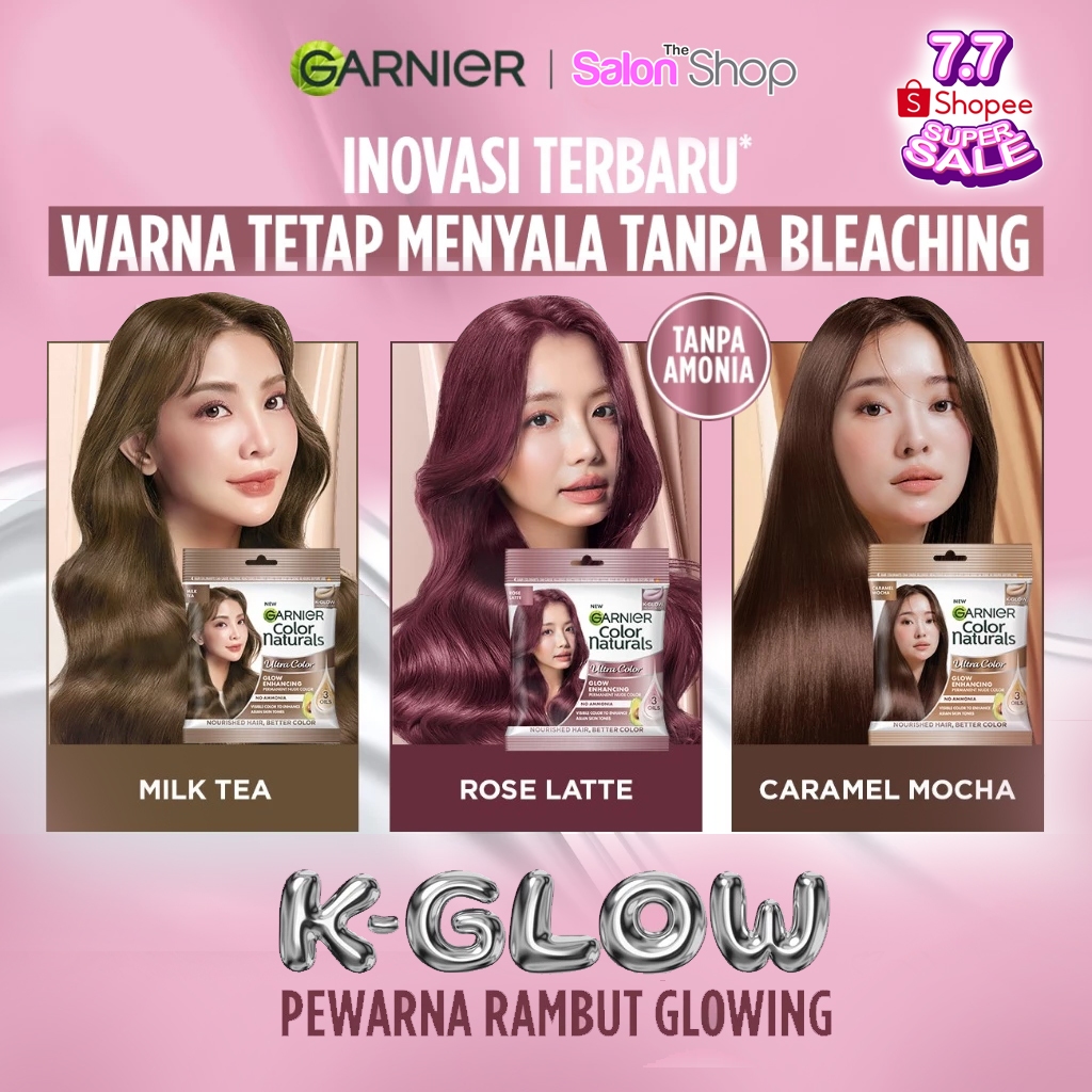 Garnier Hair Color Sachet ECER per 1pcs | Cat Semir Pewarna Rambut | Warna Natural Pastel | gdlb01