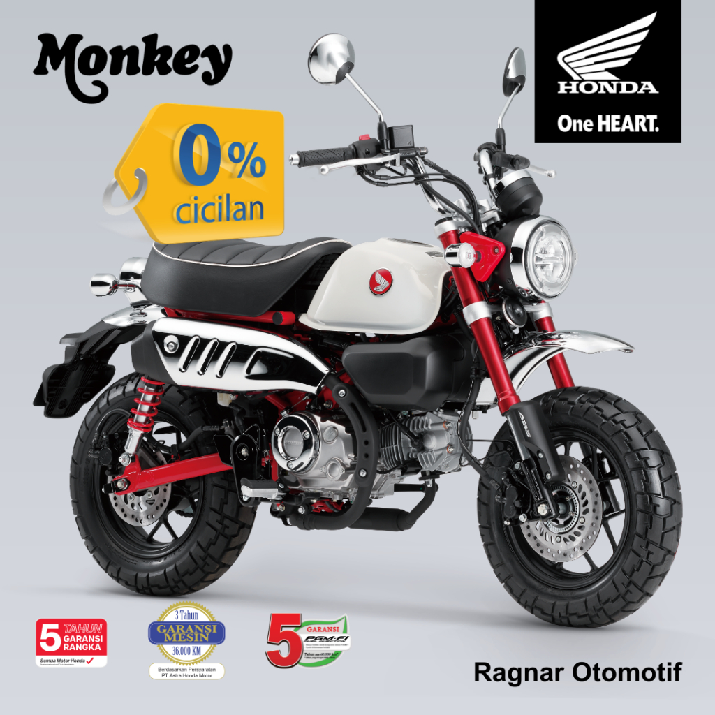 Sepeda Motor Honda Monkey 125 Baru New Asli Original Bergaransi Resmi