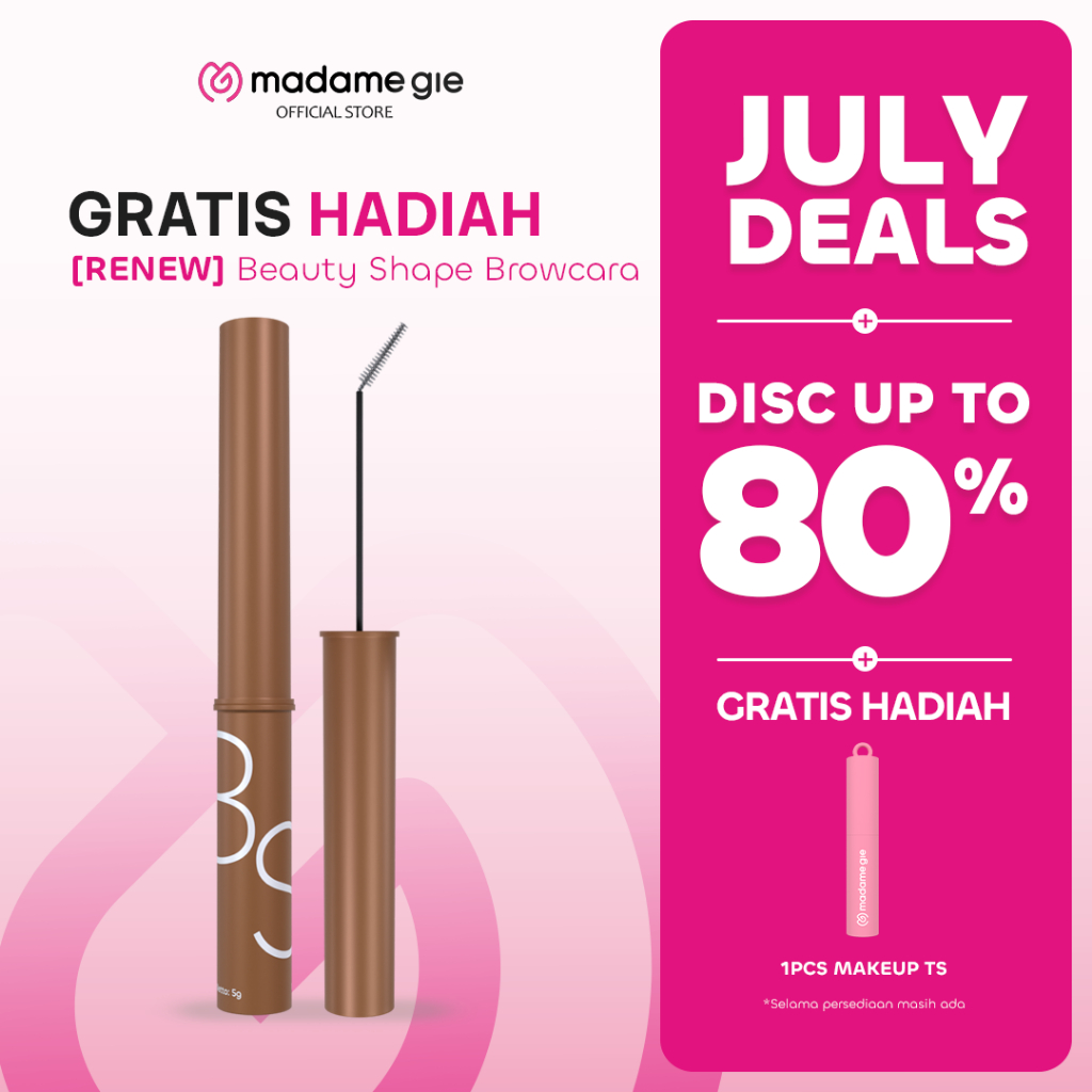 [GRATIS HADIAH] Madame Gie Beauty Shape Browcara - MakeUp Mascara Alis
