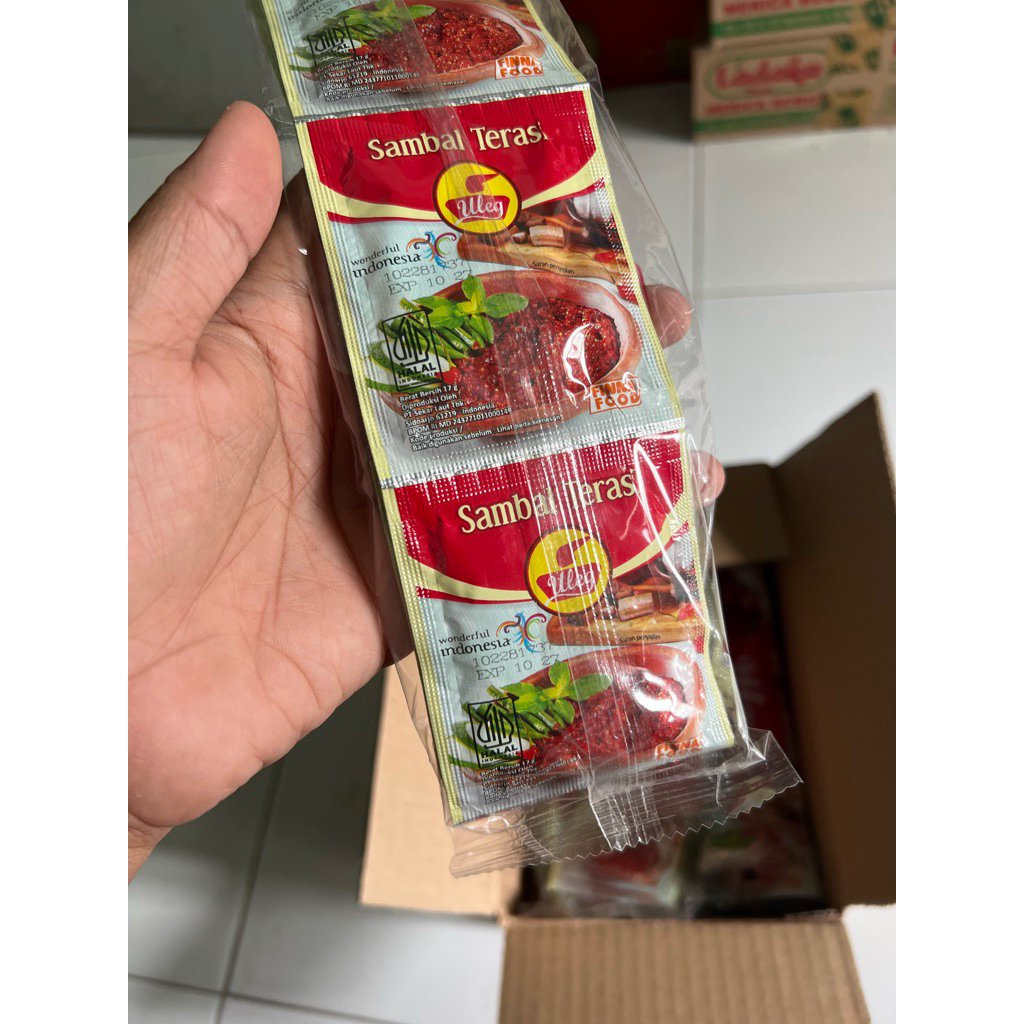 Jual Sambel Terasi Uleg Finna Bawang Geprek Pedas Teri Rendang