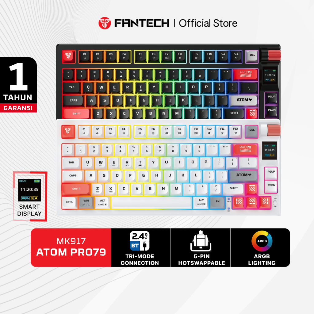 Jual Fantech Atom Pro Wireless Mechanical Keyboard Mk914 Atom Pro 96 ...