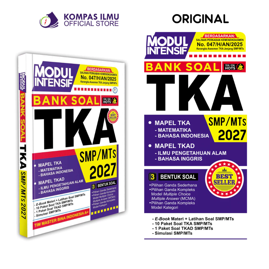 Buku Modul Intensif Bank Soal TKA SMP MTs 2027