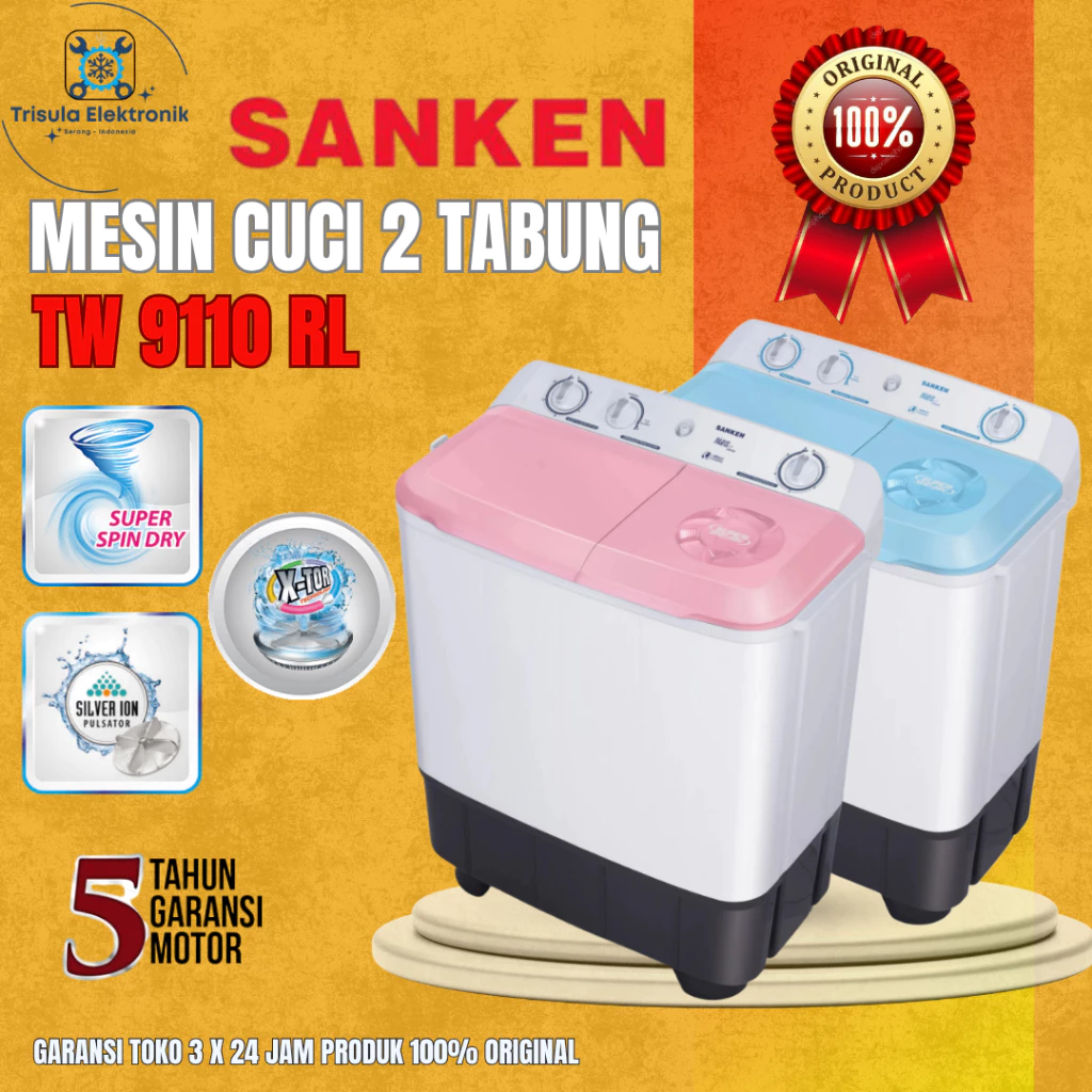 MESIN CUCI SANKEN TW 9110