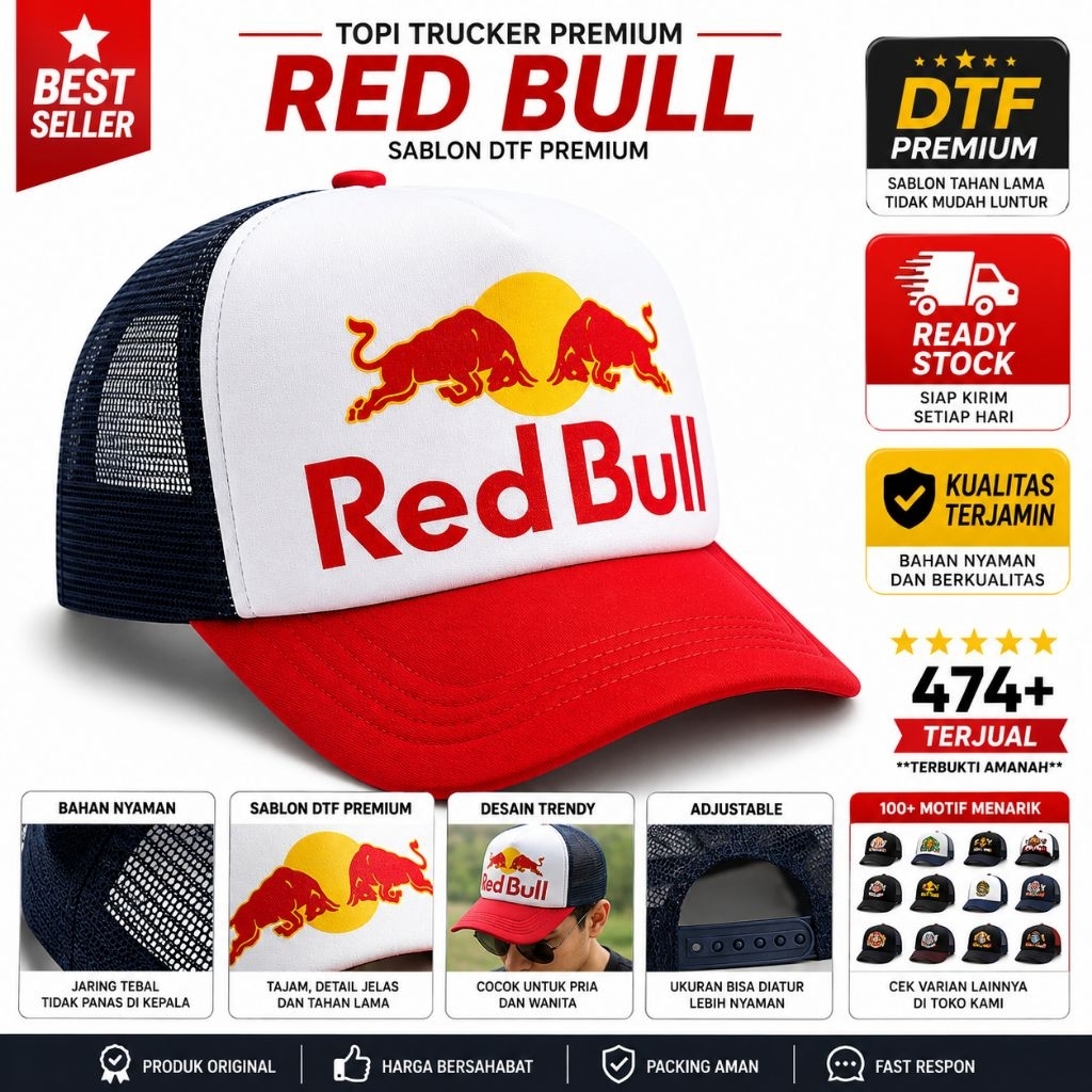 Jual Topi Redbull Terlengkap & Harga Terbaru Juli 2026 | Shopee Indonesia