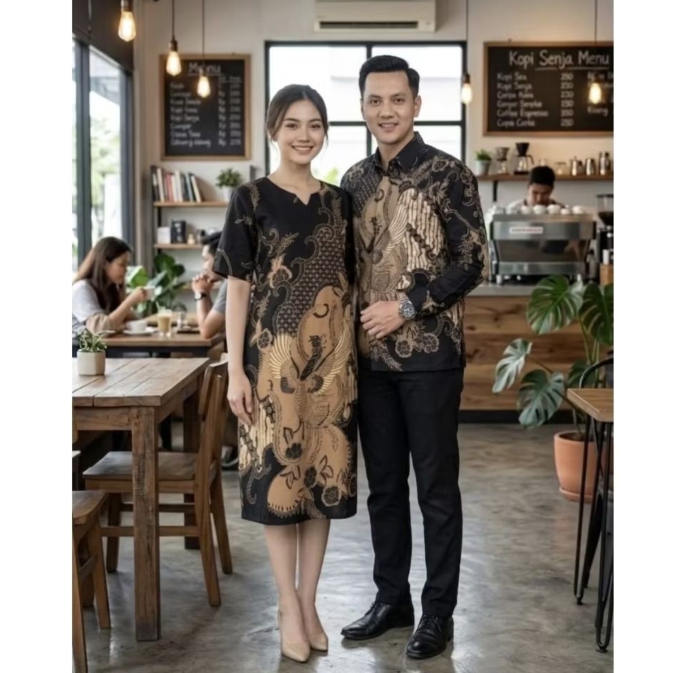 Batik Couple Pasangan Motif Senja U