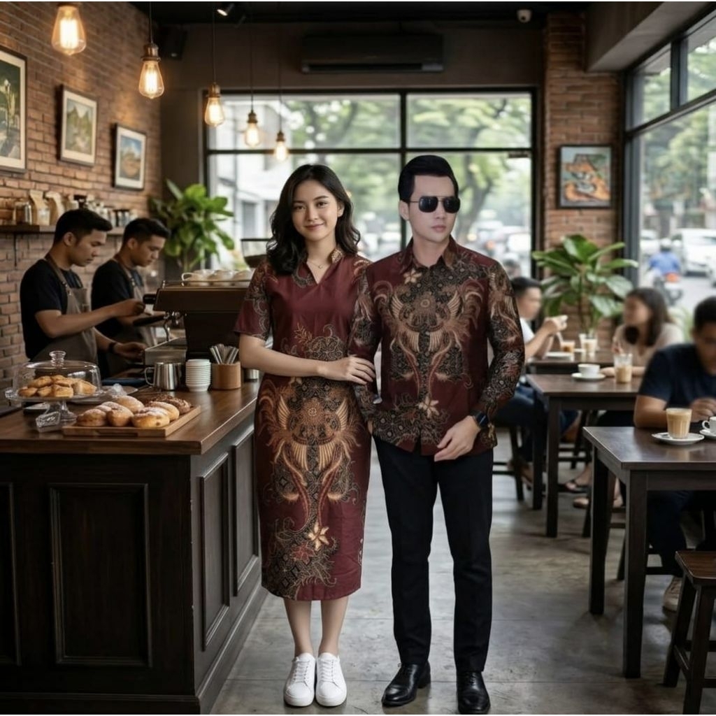 Batik Couple Pasangan Motif Astama