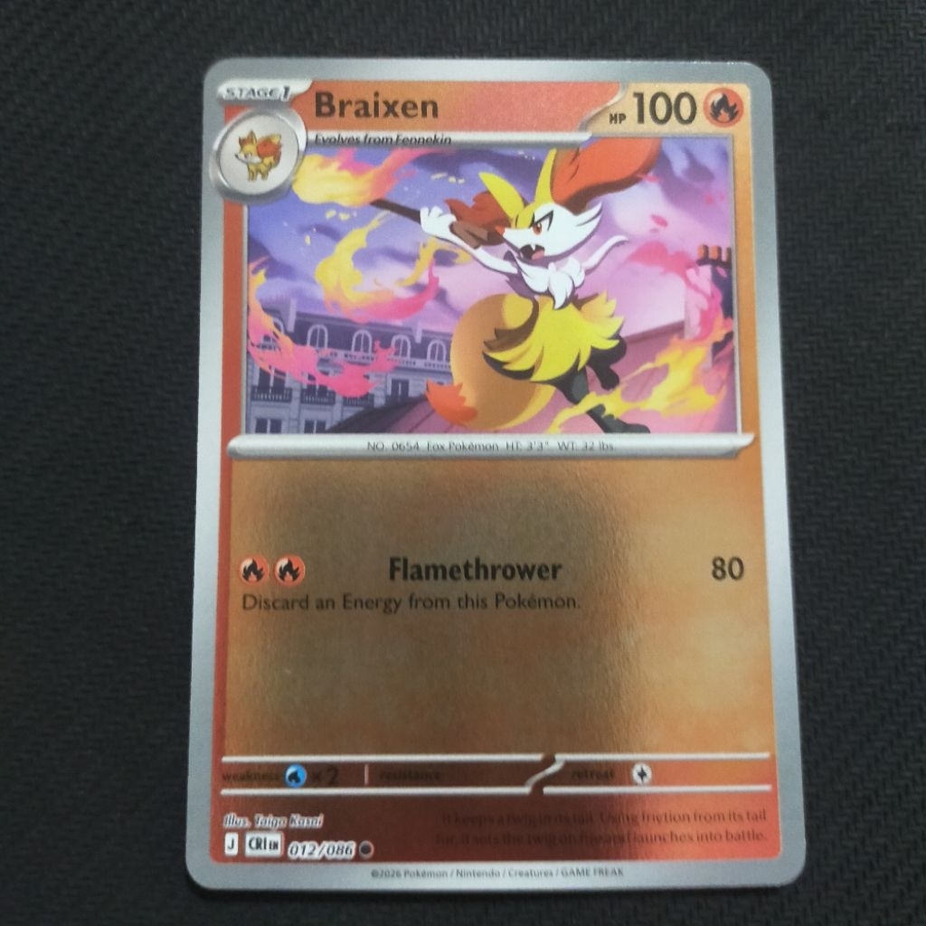 braixen pokemon card value - - 026/195 - Uncommon Reverse Holo Fire Fire Flare (20) Fire Braixen - Chaos Rising #12