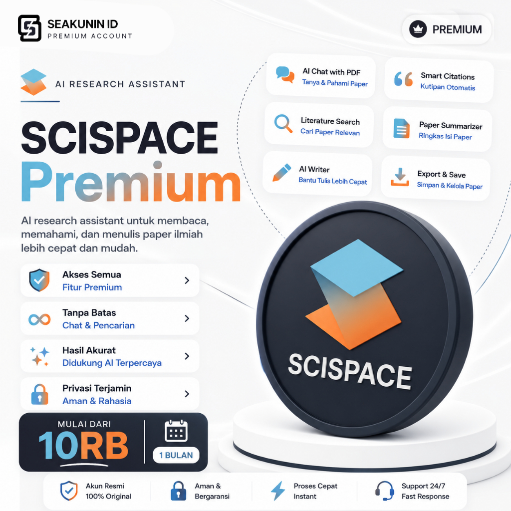 SciSpace Premium 1 Tahun - AI Mempermudah Mendapatkan Hasil Review Artikel Internasional