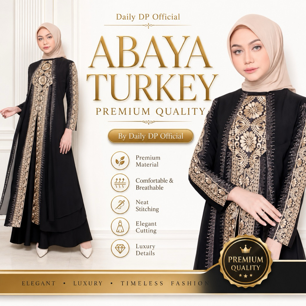 Jual Gamis Turkey 1062 Turkey 3410 Hawa #135 Dress Busana Muslimah By Original Mega Store Farzolla 2