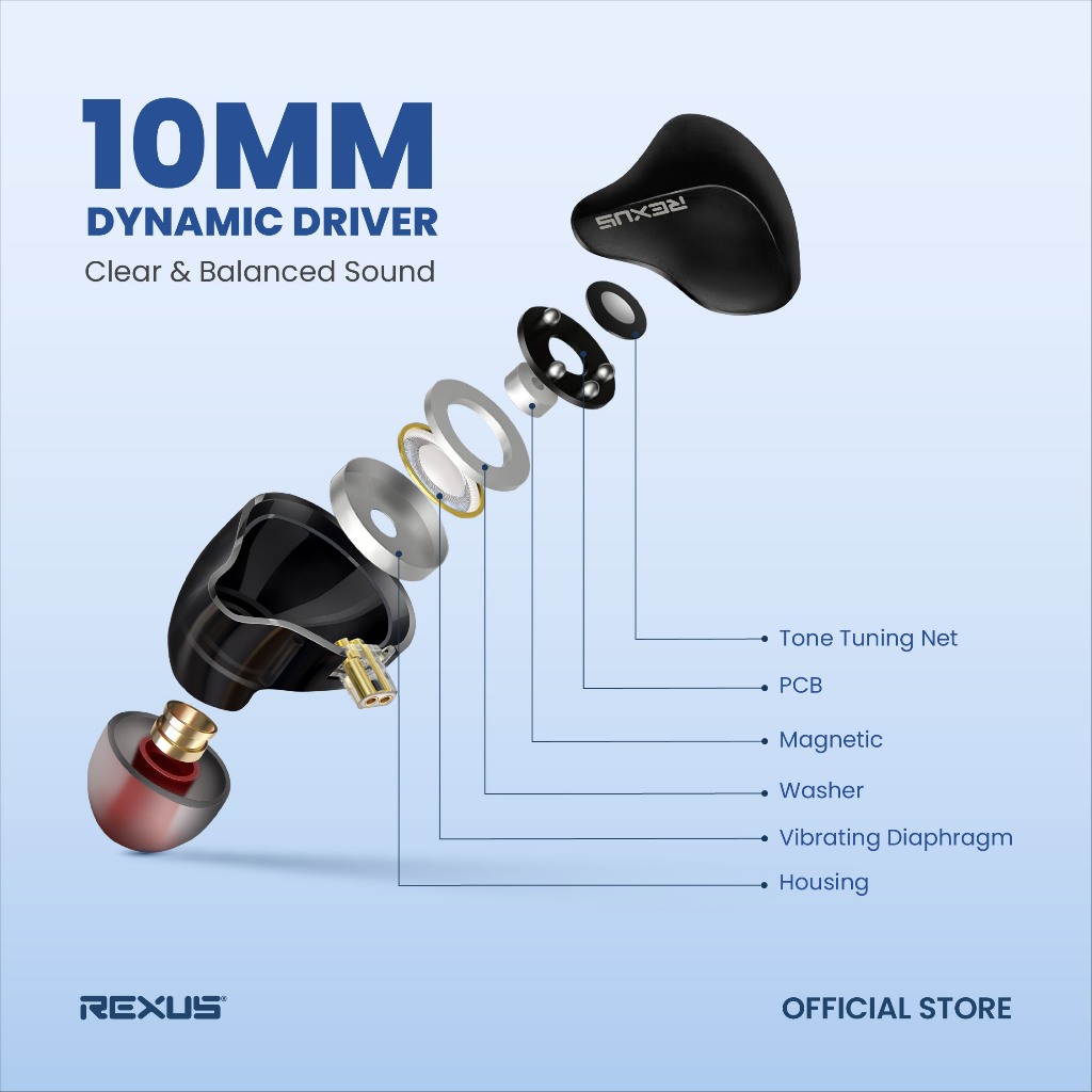 Rexus EZ4 - Earphone Gaming - Earphones Headphones (2)
