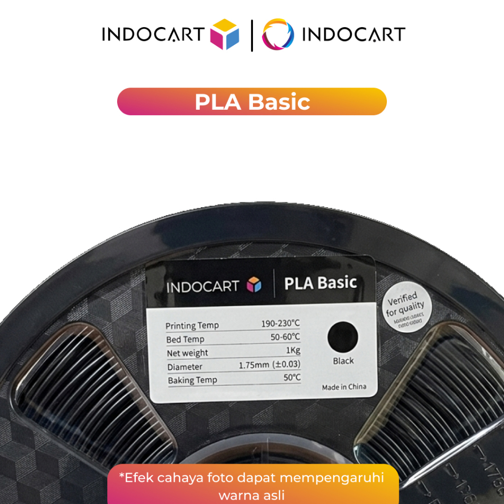 Jual IndoCart PLA Basic & PLA Plus 3D Printer Filament 1.75mm-1Kg ...