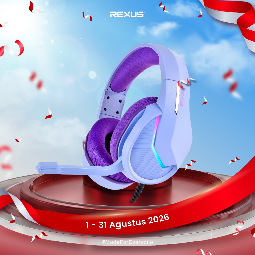 Rexus Headset Gaming Vonix F80 Free Splitter