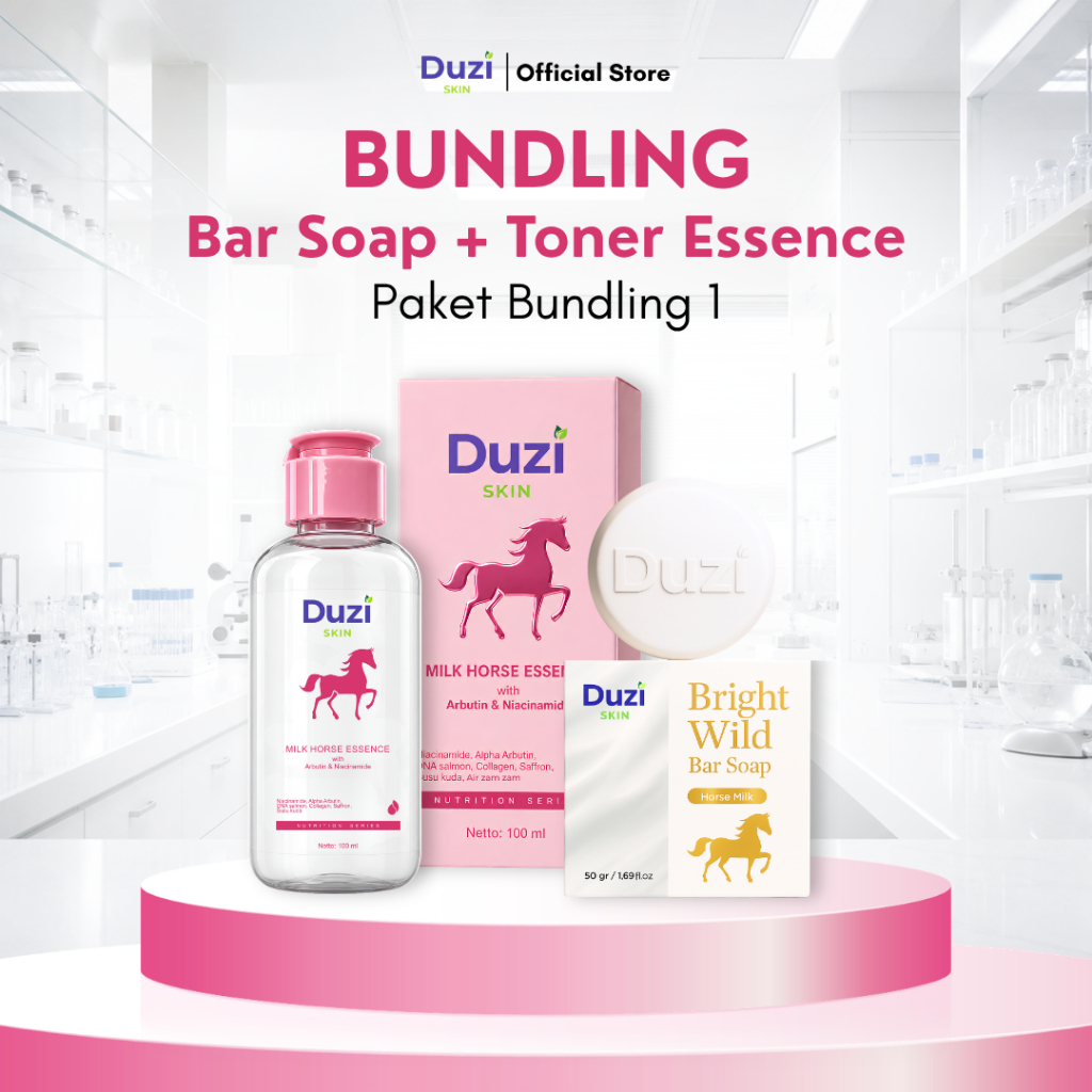 [BUNDLING] DUZI SKIN Nutrition Toner + Bright Wild Bar Soap Horse Milk