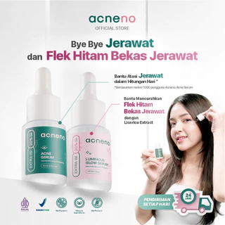 HEMAT! Bundle Acneno Anti Acne Glow Serum  - Serum Jerawat & Serum Bekas Jerawat isi 12 ml Halal & Original