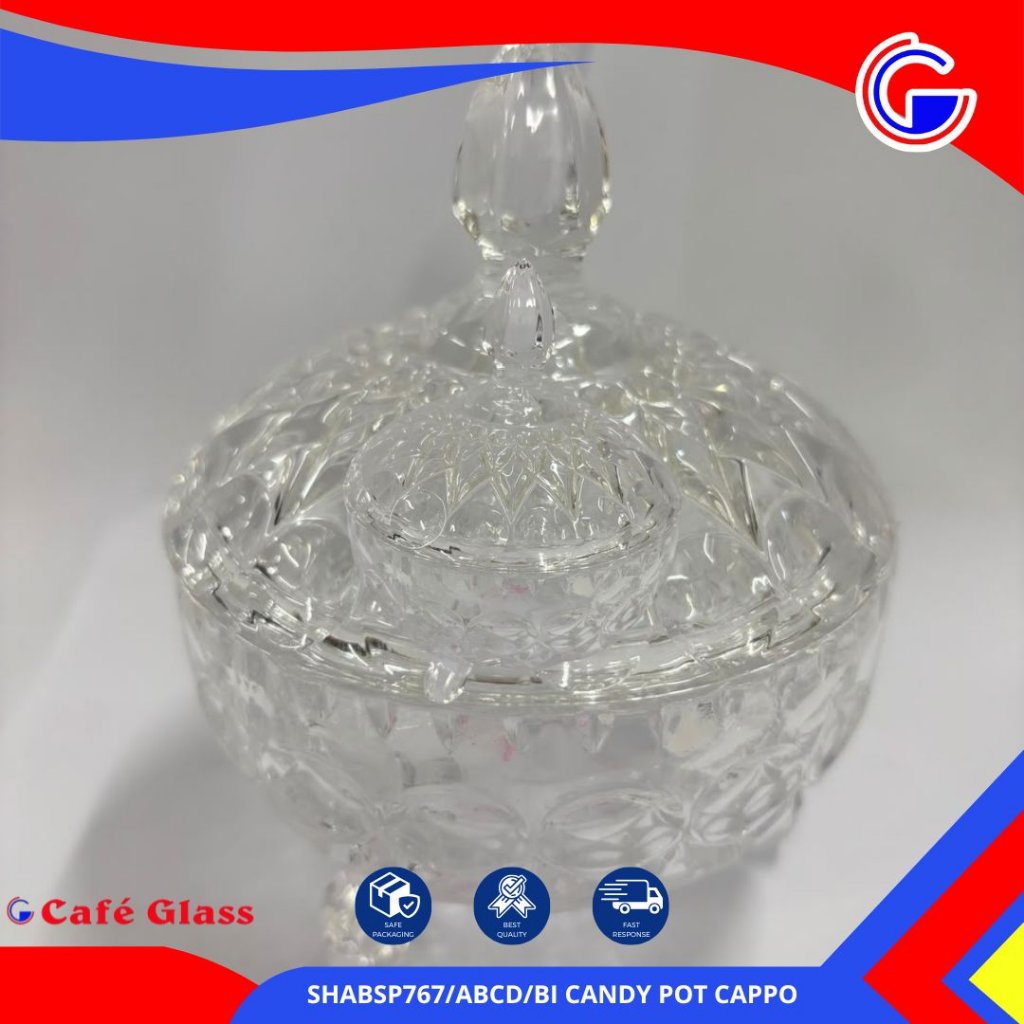 Candy Pot Capodimonte Crystal / Toples Permen Estetik SHABSP767/ABCD/BI CANDY POT CAPPO