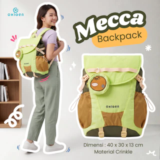 Oxigen Mecca Tas Ransel Laptop Stylish Backpack  Anti Air