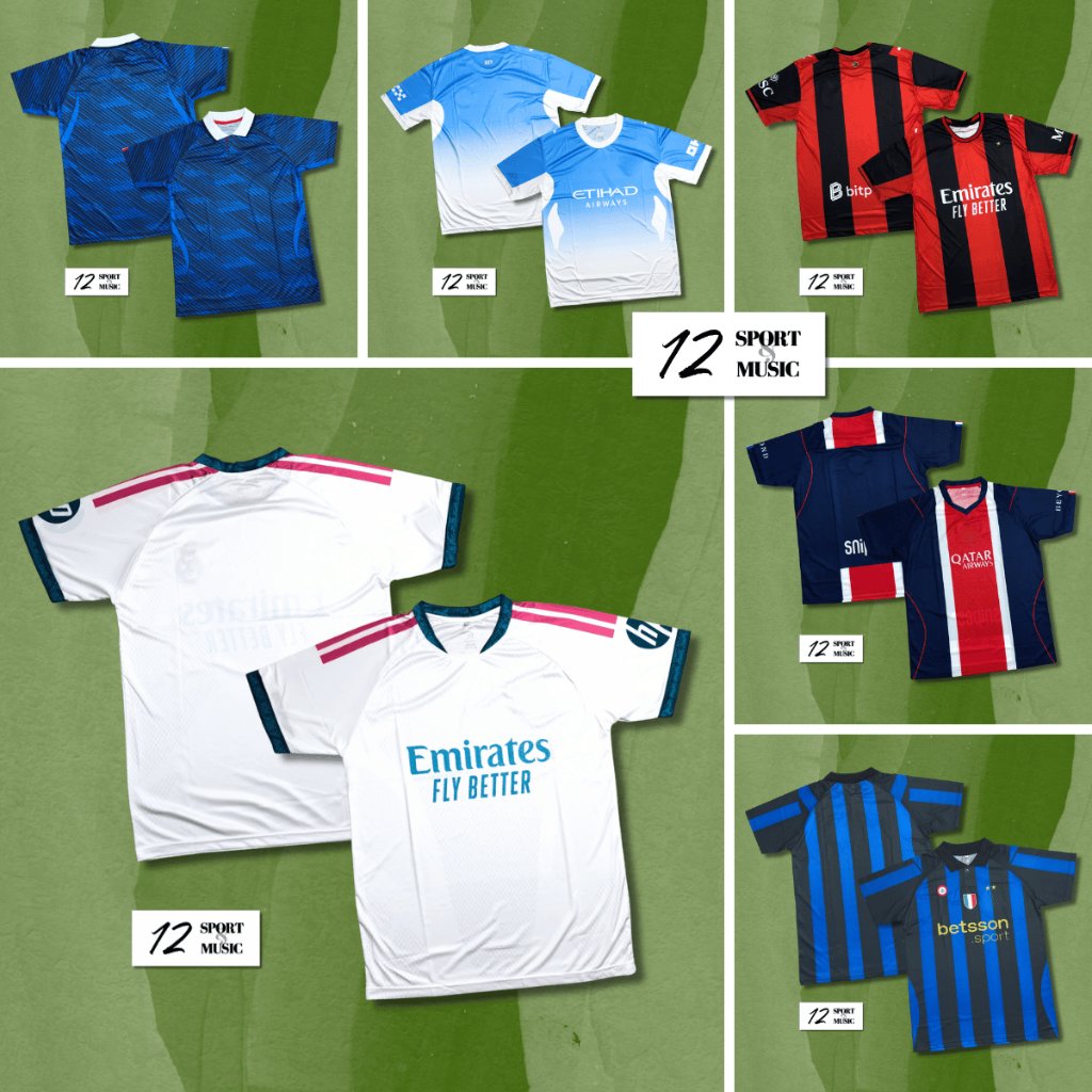Kaos Jersey Bola Sevenstar Dewasa Atasan Klub Eropa Negara World Cup