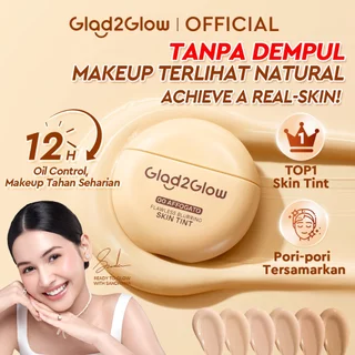 [BELI 3PCS,30.7K/pc]GLAD2GLOW FLAWLESS BLURRING SKIN TINT 15g Concealer Foundation Bedak padat Make up Lightweight Coverage Long-lasting 12-Hour Soft-Focus Flawless Skin oil-control  Bio-Mimetic Film Technology  Care g2glow official store