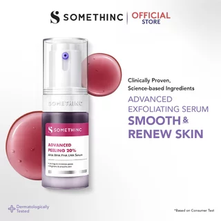SOMETHINC Advanced Peeling 20% AHA BHA PHA LHA Serum - Mengangkat Sel Kulit Mati & Hiperpigmentasi, Serum Eksfoliasi Wajah, Exfoliating Peeling Mencerahkan Serum untuk Komedo