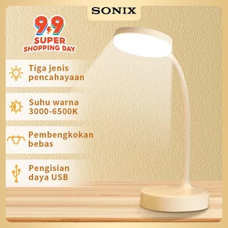 Sonix SLP01 Lampu Belajar Tricolour Sentuh 3 Warna Tempat Pulpen Baca Meja Kerja Duduk 2000mAh Lampu Tidur Wireless Lampu