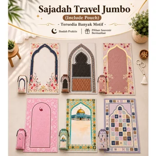 Sajadah Lipat Portable Pouch Ringan & Praktis