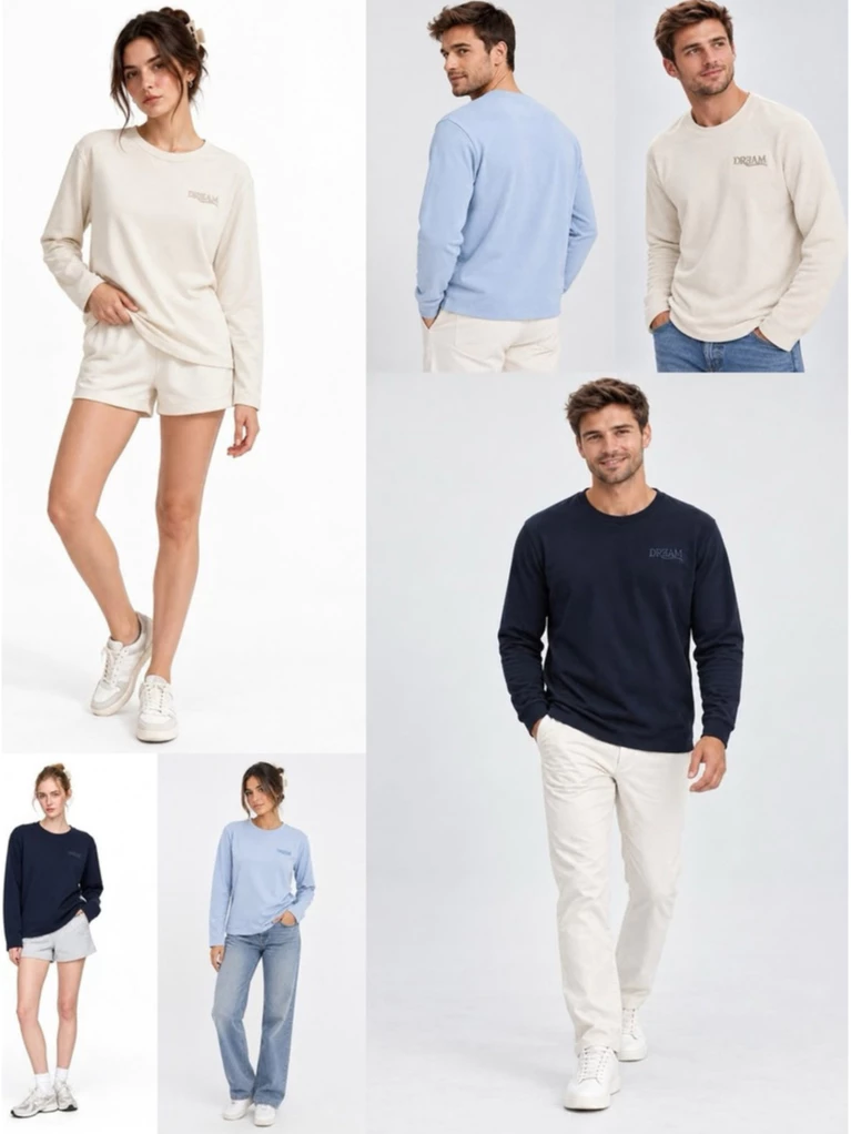 Sweater Lengan Panjang Premium Fleece GDN Dream Crewneck Unisex Sweatshirt - 3246